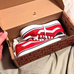 Kid's red vans